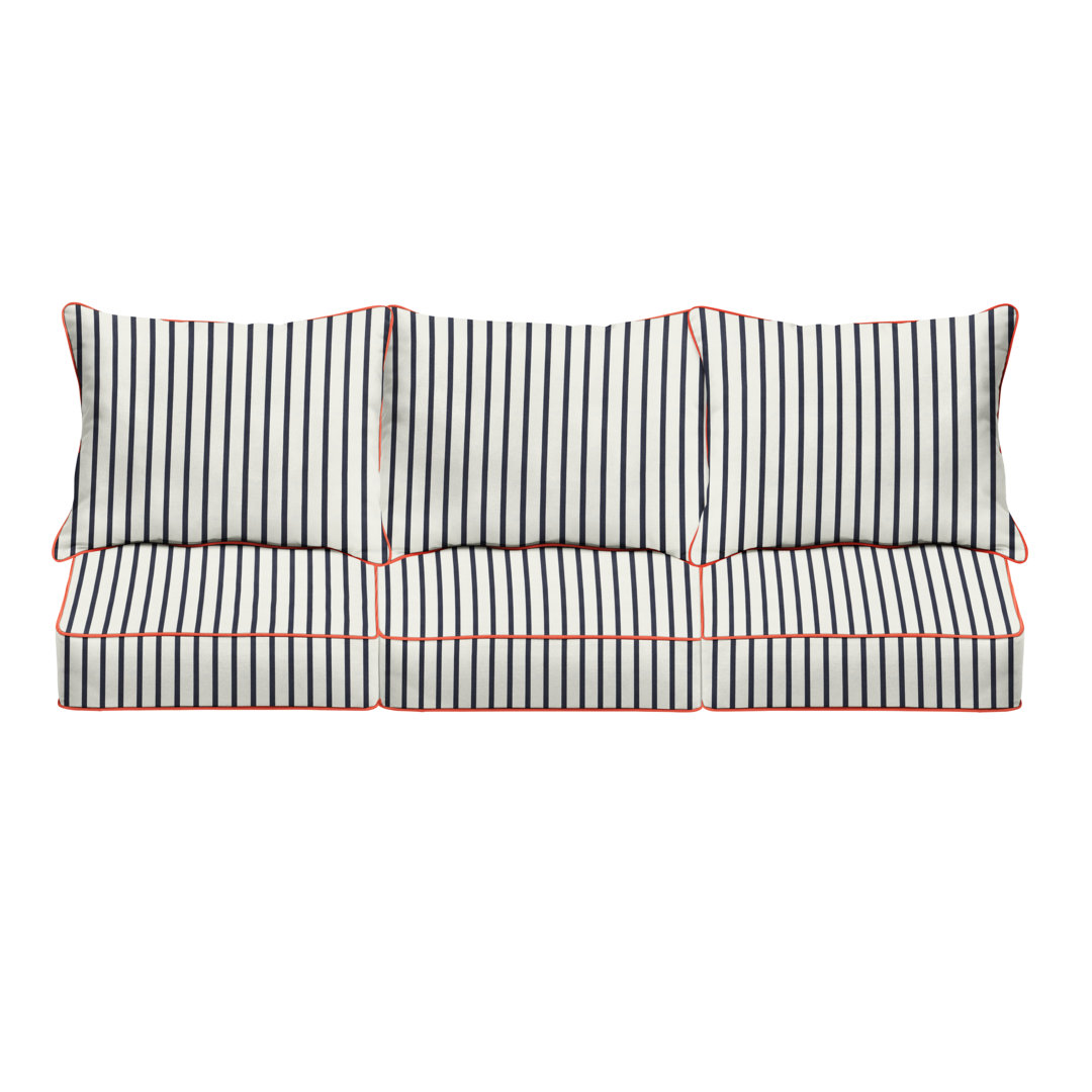 Charnock Indoor/Outdoor Sunbrella Seat/Back Cushion